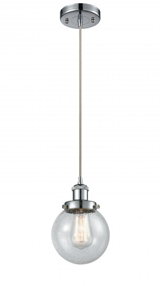 Beacon - 1 Light - 6 inch - Polished Chrome - Cord hung - Mini Pendant