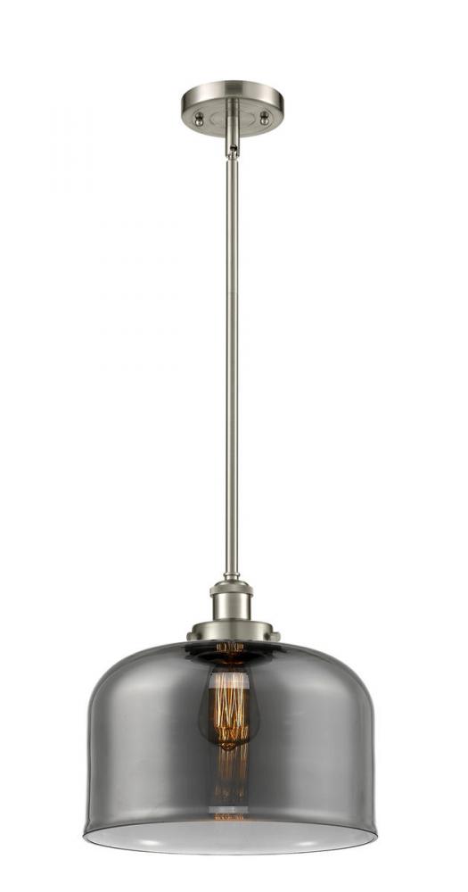 Bell - 1 Light - 12 inch - Brushed Satin Nickel - Mini Pendant