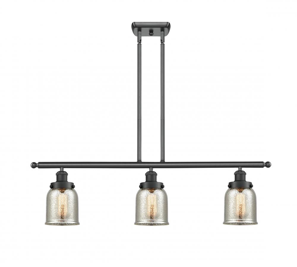 Bell - 3 Light - 36 inch - Matte Black - Stem Hung - Island Light