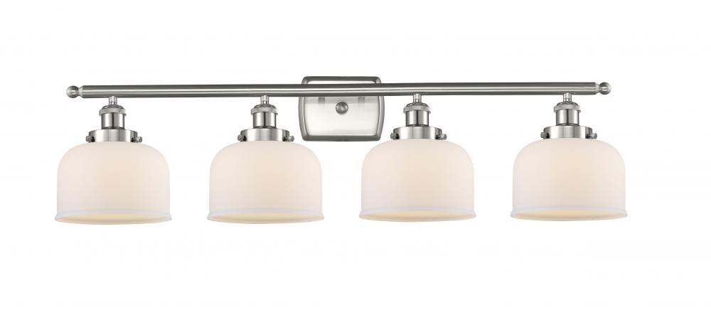 Bell - 4 Light - 38 inch - Brushed Satin Nickel - Bath Vanity Light