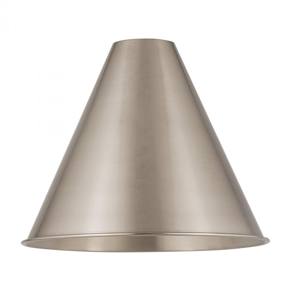 Berkshire Light 16 inch Brushed Satin Nickel Metal Shade