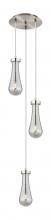 Innovations Lighting 113-451-1P-SN-G451-4SM - Owego - 3 Light - 13 inch - Brushed Satin Nickel - Multi Pendant