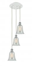 Innovations Lighting 113B-3P-WPC-G2811 - Hanover - 3 Light - 13 inch - White Polished Chrome - Cord Hung - Multi Pendant