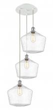 Innovations Lighting 113B-3P-WPC-G654-12 - Cindyrella - 3 Light - 19 inch - White Polished Chrome - Cord Hung - Multi Pendant