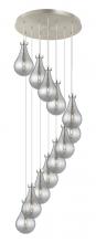 Innovations Lighting 126-451-1P-SN-G451-7SM - Owego - 12 Light - 24 inch - Brushed Satin Nickel - Multi Pendant