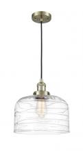 Innovations Lighting 201C-AB-G713-L - Bell - 1 Light - 12 inch - Antique Brass - Cord hung - Mini Pendant