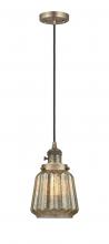 Innovations Lighting 201CSW-BB-G146 - Chatham - 1 Light - 7 inch - Brushed Brass - Cord hung - Mini Pendant