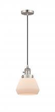 Innovations Lighting 201CSW-SN-G171 - Fulton - 1 Light - 7 inch - Brushed Satin Nickel - Cord hung - Mini Pendant