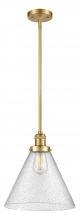 Innovations Lighting 201S-SG-G44-L-LED - Cone - 1 Light - 12 inch - Satin Gold - Stem Hung - Mini Pendant