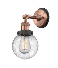 Innovations Lighting 203BP-ACBK-G204-6 - Beacon - 1 Light - 6 inch - Antique Copper - Sconce