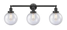 Innovations Lighting 205-OB-G204-8-LED - Beacon - 3 Light - 32 inch - Oil Rubbed Bronze - Bath Vanity Light