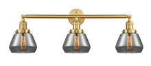 Innovations Lighting 205-SG-G173-LED - Fulton - 3 Light - 30 inch - Satin Gold - Bath Vanity Light