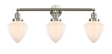 Innovations Lighting 205-SN-G661-7-LED - Bullet - 3 Light - 34 inch - Brushed Satin Nickel - Bath Vanity Light