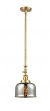 Innovations Lighting 206-SG-G78 - Bell - 1 Light - 8 inch - Satin Gold - Stem Hung - Mini Pendant