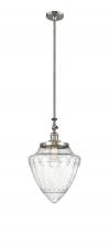 Innovations Lighting 206-SN-G664-12-LED - Bullet - 1 Light - 12 inch - Brushed Satin Nickel - Stem Hung - Mini Pendant