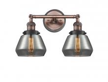 Innovations Lighting 208BP-ACBK-G173 - Fulton - 2 Light - 17 inch - Antique Copper - Bath Vanity Light