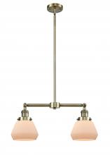 Innovations Lighting 209-AB-G171 - Fulton - 2 Light - 21 inch - Antique Brass - Stem Hung - Island Light