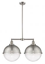 Innovations Lighting 209-SN-HFS-124-SN - Hampden - 2 Light - 18 inch - Brushed Satin Nickel - Stem Hung - Island Light