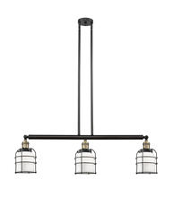 Innovations Lighting 213-BAB-G51-CE - Bell Cage - 3 Light - 39 inch - Black Antique Brass - Stem Hung - Island Light