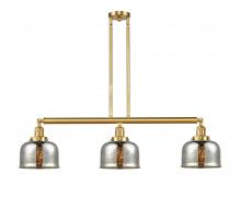 Innovations Lighting 213-SG-G78-LED - Bell - 3 Light - 41 inch - Satin Gold - Stem Hung - Island Light