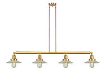 Innovations Lighting 214-SG-G2-LED - Halophane - 4 Light - 53 inch - Satin Gold - Stem Hung - Island Light