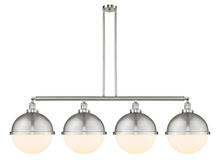 Innovations Lighting 214-SN-HFS-121-SN - Hampden - 4 Light - 58 inch - Brushed Satin Nickel - Stem Hung - Island Light