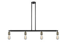 Innovations Lighting 214-BAB - Bare Bulb - 4 Light - 48 inch - Black Antique Brass - Stem Hung - Island Light