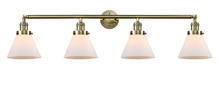 Innovations Lighting 215-AB-G41 - Cone - 4 Light - 44 inch - Antique Brass - Bath Vanity Light