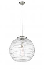 Innovations Lighting 221-1S-SN-G1213-18 - Athens Deco Swirl - 1 Light - 18 inch - Brushed Satin Nickel - Stem Hung - Pendant