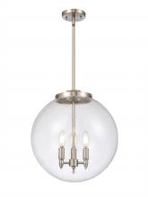 Innovations Lighting 221-3S-SN-G204-16 - Beacon - 3 Light - 16 inch - Brushed Satin Nickel - Cord hung - Pendant