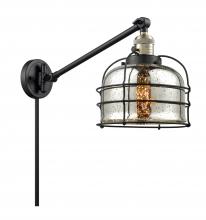 Innovations Lighting 237-BAB-G78-CE - Bell Cage - 1 Light - 8 inch - Black Antique Brass - Swing Arm