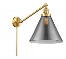 Innovations Lighting 237-SG-G43-L - Cone - 1 Light - 12 inch - Satin Gold - Swing Arm