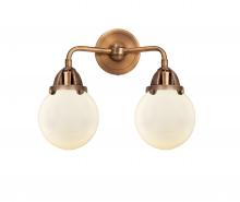 Innovations Lighting 288-2W-AC-G201-6 - Beacon - 2 Light - 14 inch - Antique Copper - Bath Vanity Light