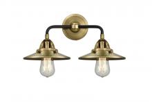 Innovations Lighting 288-2W-BAB-M4-AB-LED - Railroad - 2 Light - 16 inch - Black Antique Brass - Bath Vanity Light