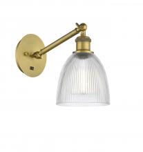 Innovations Lighting 317-1W-BB-G382-LED - Castile - 1 Light - 6 inch - Brushed Brass - Sconce