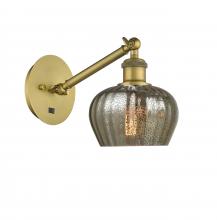 Innovations Lighting 317-1W-BB-G96-LED - Fenton - 1 Light - 7 inch - Brushed Brass - Sconce