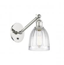 Innovations Lighting 317-1W-PN-G442-LED - Brookfield - 1 Light - 6 inch - Polished Nickel - Sconce