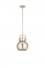 Innovations Lighting 410-1SS-SN-M410-8SN - Newton Sphere - 1 Light - 8 inch - Satin Nickel - Mini Pendant