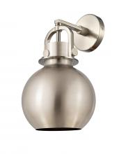 Innovations Lighting 410-1W-SN-M410-8SN - Newton Sphere - 1 Light - 8 inch - Satin Nickel - Sconce