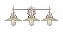 Innovations Lighting 447-3W-SN-G2-LED - Halophane - 3 Light - 27 inch - Satin Nickel - Bath Vanity Light