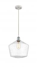 Innovations Lighting 516-1P-WPC-G654-12-LED - Cindyrella - 1 Light - 12 inch - White Polished Chrome - Cord hung - Mini Pendant