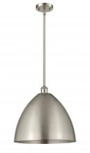 Innovations Lighting 516-1S-SN-MBD-16-SN-LED - Bristol - 1 Light - 16 inch - Brushed Satin Nickel - Pendant