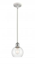 Innovations Lighting 516-1S-WPC-G122-6 - Athens - 1 Light - 6 inch - White Polished Chrome - Mini Pendant