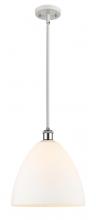 Innovations Lighting 516-1S-WPC-GBD-121-LED - Bristol - 1 Light - 12 inch - White Polished Chrome - Mini Pendant