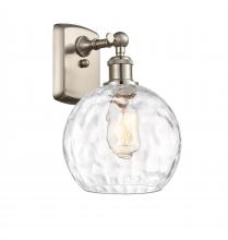 Innovations Lighting 516-1W-SN-G1215-8-LED - Athens Water Glass - 1 Light - 8 inch - Brushed Satin Nickel - Sconce