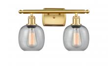 Innovations Lighting 516-2W-SG-G104-LED - Belfast - 2 Light - 16 inch - Satin Gold - Bath Vanity Light