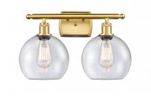 Innovations Lighting 516-2W-SG-G124-LED - Athens - 2 Light - 18 inch - Satin Gold - Bath Vanity Light