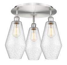 Innovations Lighting 516-3C-SN-G654-7 - Cindyrella - 3 Light - 19 inch - Satin Nickel - Flush Mount