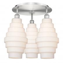 Innovations Lighting 516-3C-SN-G671-8 - Cascade - 3 Light - 20 inch - Satin Nickel - Flush Mount