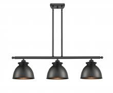 Innovations Lighting 516-3I-BK-M14-BK-LED - Adirondack - 3 Light - 36 inch - Matte Black - Cord hung - Island Light